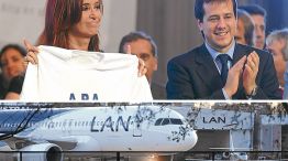CRUCES. CFK y Mariano Recalde pretenden limitar la competencia sobre Aerolíneas. Las negociaciones con LAN siguen el miércoles.