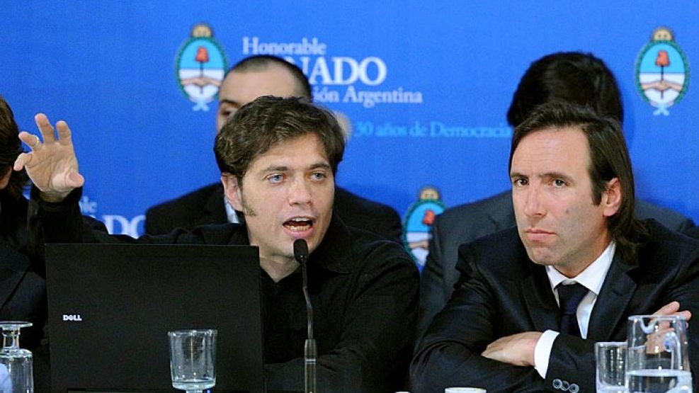 Kicilloff y Lorenzino presentaron en el Senado el proyecto de ley de reapertura del canje de deuda que CFK envió al Congreso.