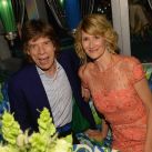 Mick Jagger y Laura Dern