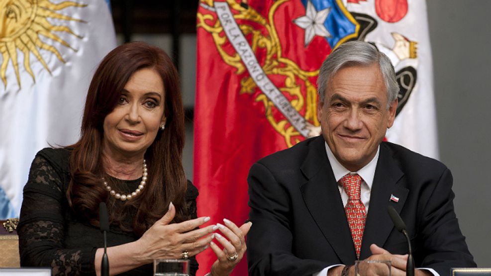 Piñera y Cristina, en otro momento de la relación bilateral.