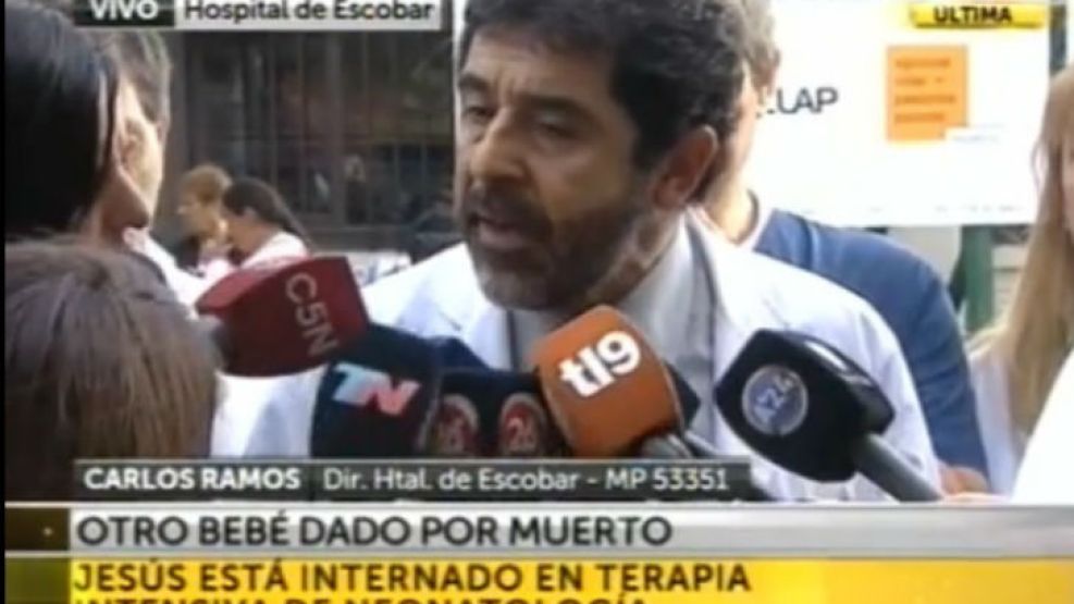 Carlos Ramos, director del hospital bonaerense "Enrique Erill" de Escobar.