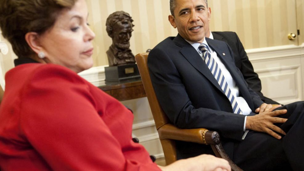 Dilma Rousseff, durante la última visita que realizó a los Estados Unidos. Obama no volverá a verla en Washington.