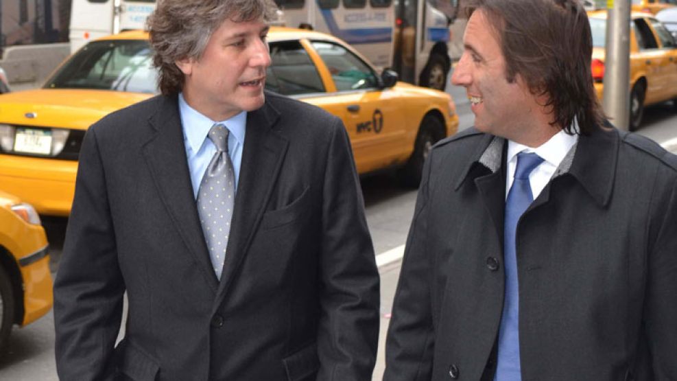 FRENTE. La deuda es un tema clave para Boudou y Lorenzino.