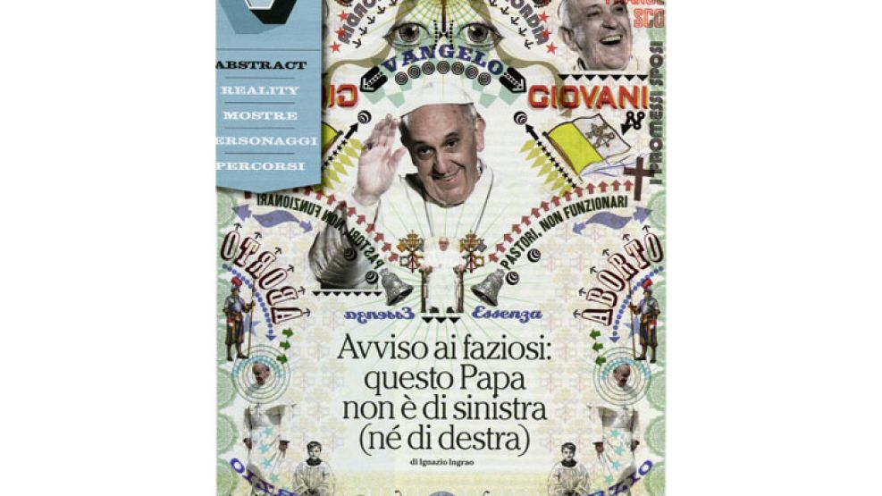 LA REVISTA DE BERLUSCONI. Panorama satiriza al Papa.