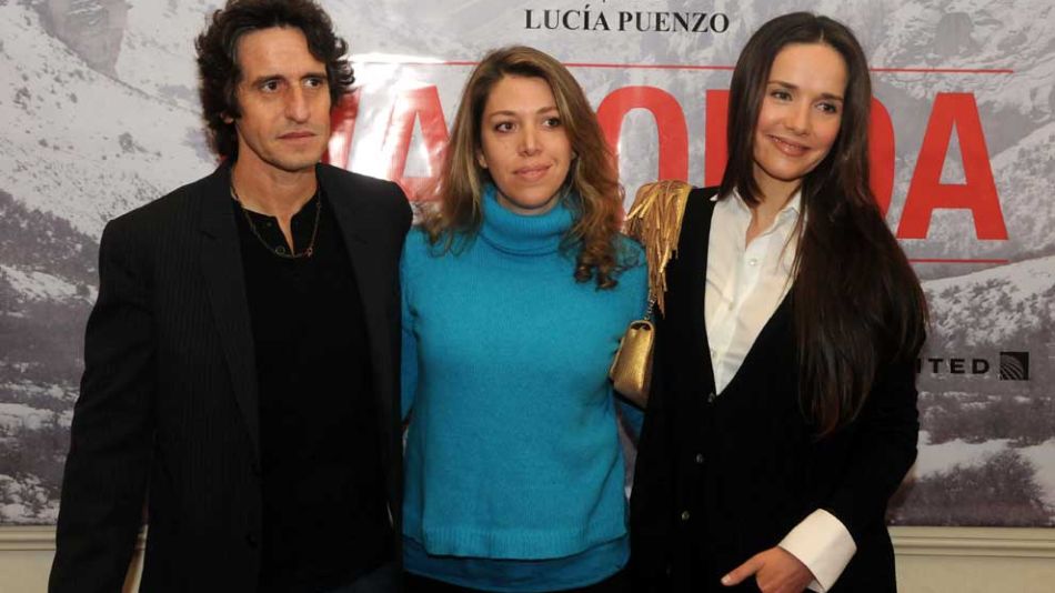 Lucía Puenzo con Natalia Oreiro y Diego Peretti