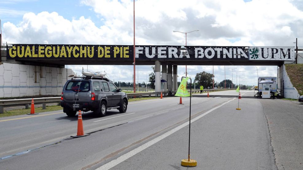 Ayer, en la carretera que une Gualeguaychú con el Puente Internacional San Martín.