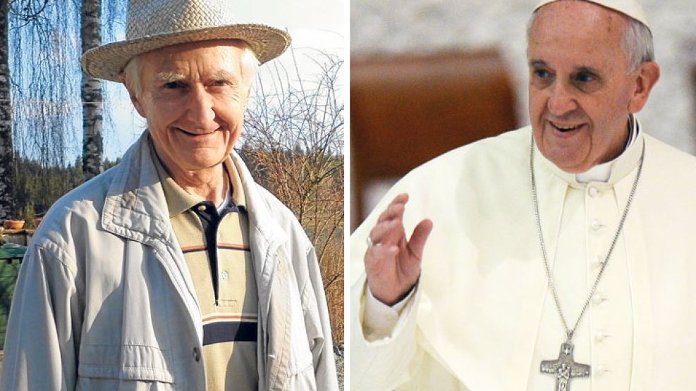 Franz Jalics se encontró con el papa argentino, Francisco, en el Vaticano.