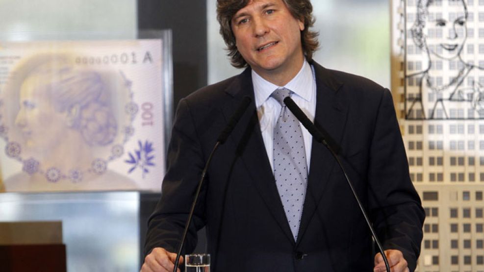 Amado Boudou, en el acto en la Casa Rosada que encabezó ayer por la ausencia de Cristina.