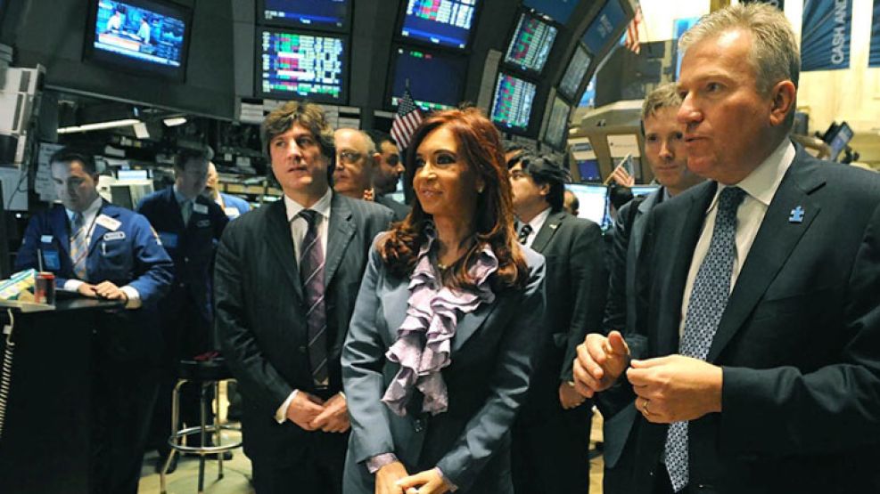 Volver. Años atrás, CFK y Boudou, seduciendo al capital en EE.UU.