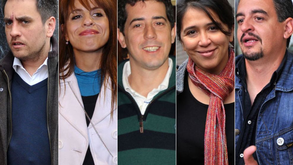 Juan Cabandie, Viky Donda,"Wado" De Pedro, Victoria Montenegro y Horacio Pietragalla.