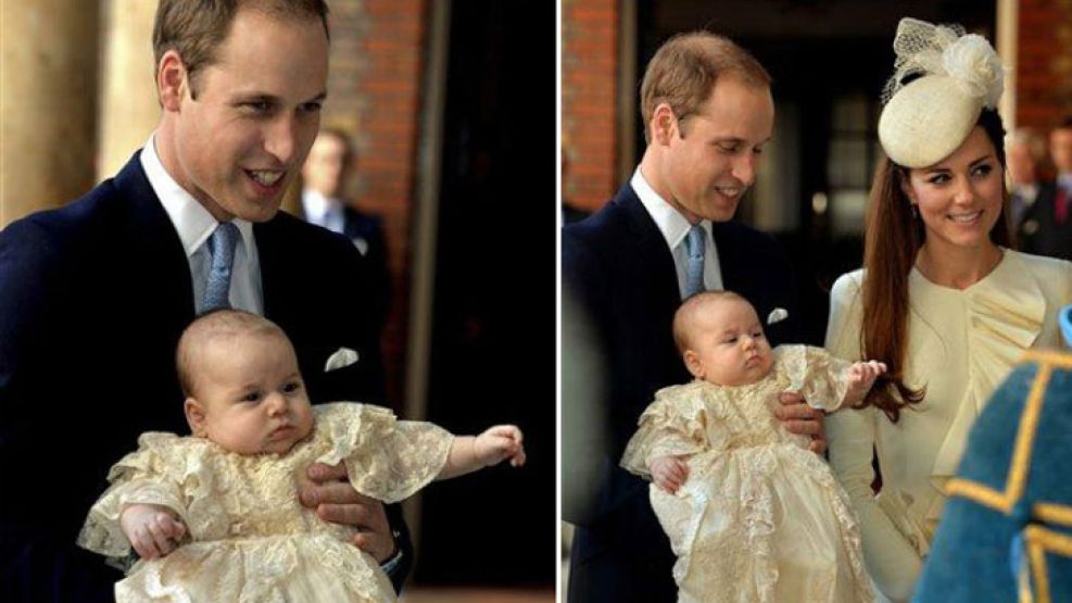 El pequeño Jorge vistió un manto de satén blanco que es una réplica del realizado en 1841 por una costurera escocesa para el bautizo de la hija mayor de la reina Victoria, la princesa Vicky. 