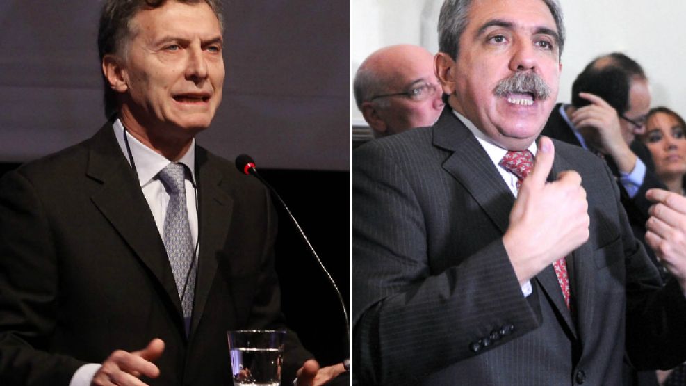 Mauricio Macri y Aníbal Fernández