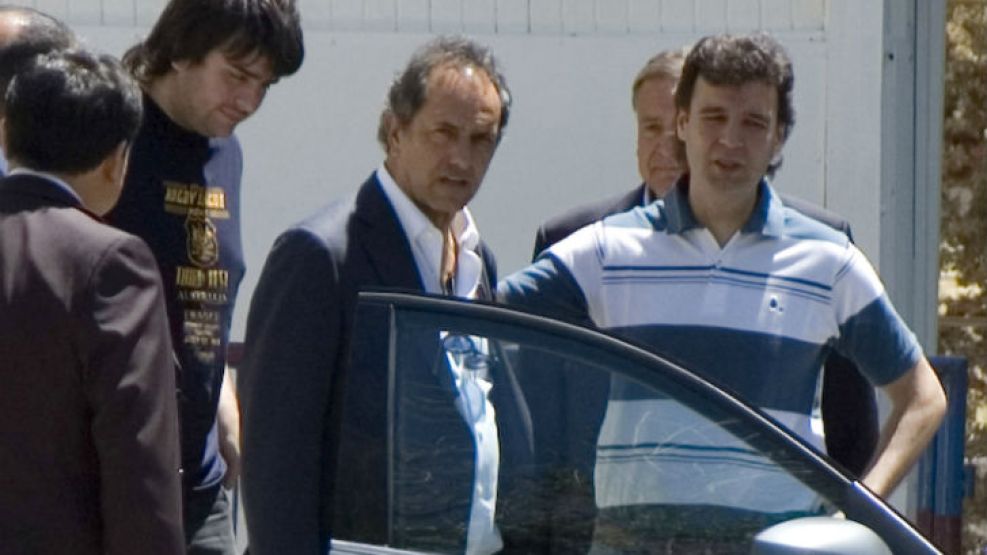 Daniel Scioli visitó al gobernador Gioja