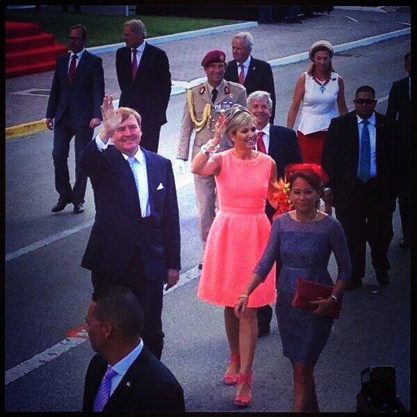 Reyes de Holanda en Aruba