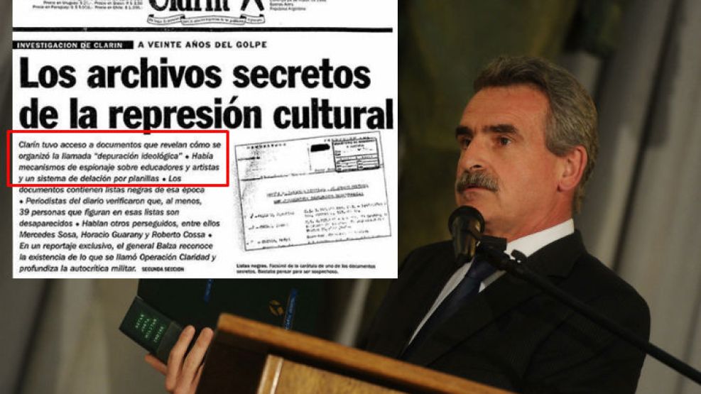 Ayer, el ministro de Defensa Agustín Rossi anunció el hallazgo de seis carpetas en el Edificio Cóndor. Hoy, Clarín recordó su revelación en 1996.