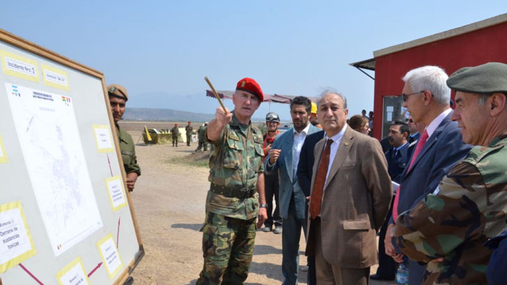 Inspeccion. Puricelli, ministro de Seguridad, en Salta.