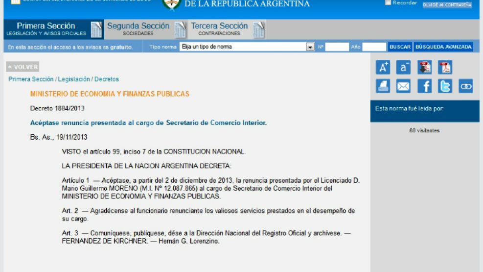 El Boletín Oficial de este miércoles publicó todos los cambios anunciados esta semana.