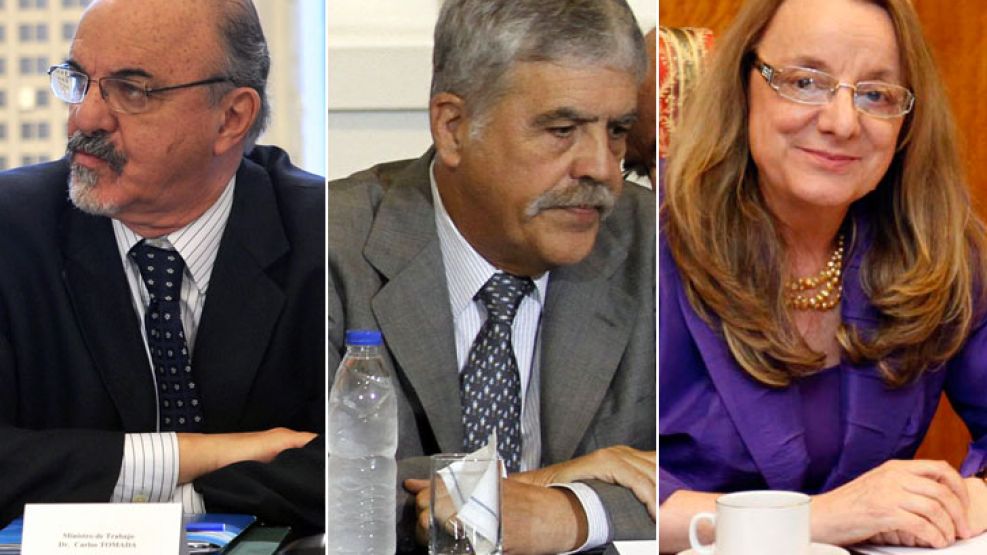 Carlos Tomada (Trabajo) y Julio De Vido (Planificación Federal), los únicos dos ministros desde 2003. Alicia K (Desarrollo Social) ingresó en 2006. Los tres presentaron patrimonios "bajos" en comparac