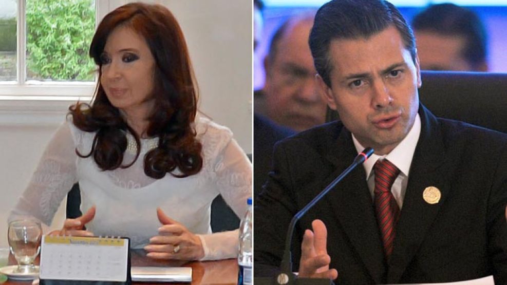 La Presidenta argentina llamó hoy a su par mexicano, Enrique Peña Nieto, para agradecer el rol del director de la mexicana Pemex en el preacuerdo entre la Argentina y Repsol.