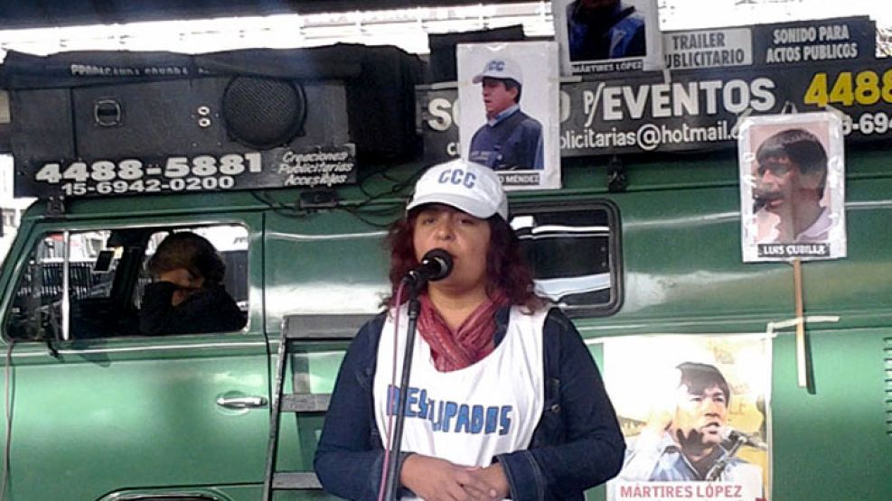 Liliana Ruiz, dirigente de la CCC, defendió la metodología de los cortes.