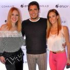 Silvina Luna, Guillermo Andino y Carolina Prat disfrutaron la fiesta por el 16º aniversario del Hotel Conrad Punta del Este y la inauguración de su nuevo Casino Enjoy. 