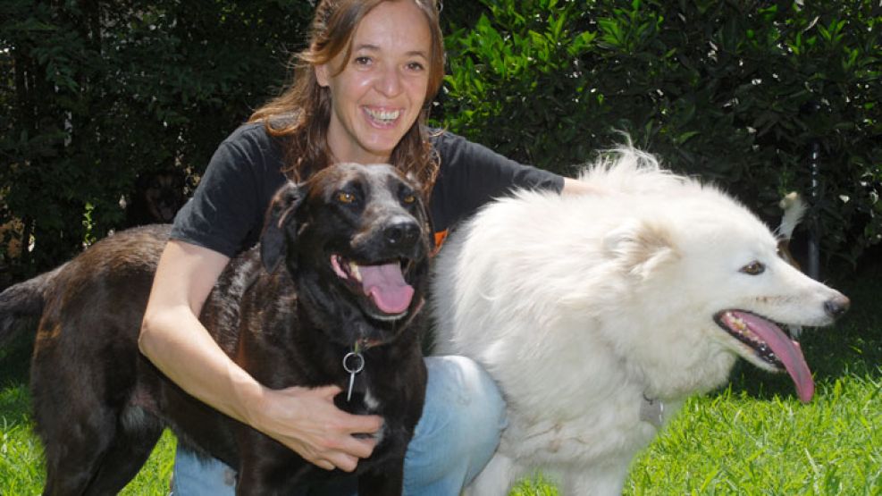 Amor perruno. Mariana Bentosela es psicóloga y experta en comportamiento animal. En su hogar tiene siete perros.