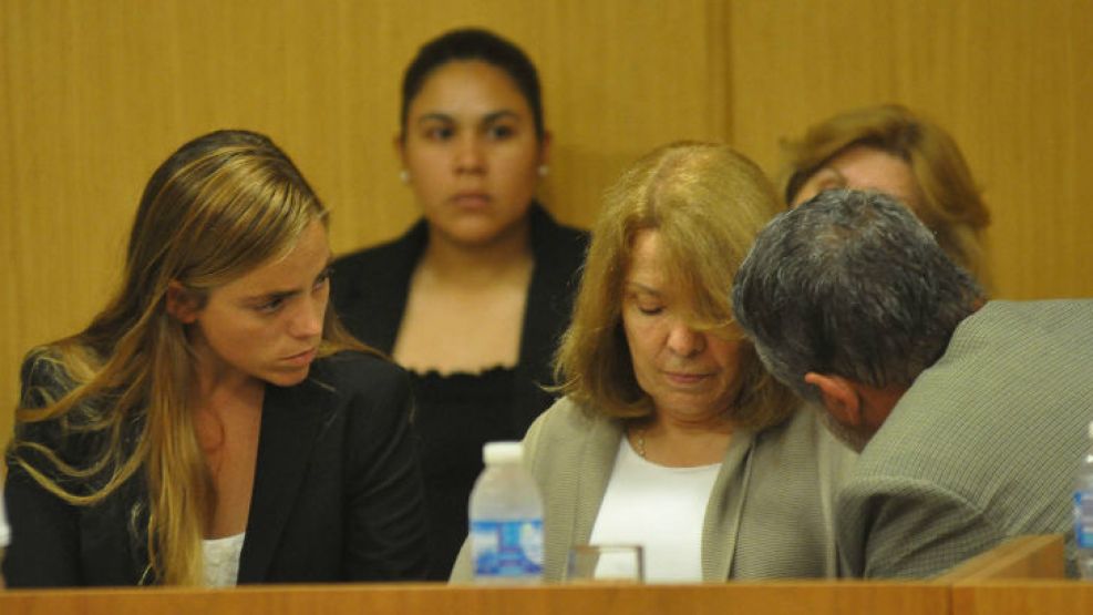 Susana Freydoz durante el juicio oral. Sus hijos lloraron cuando el tribunal leyó la sentencia.
