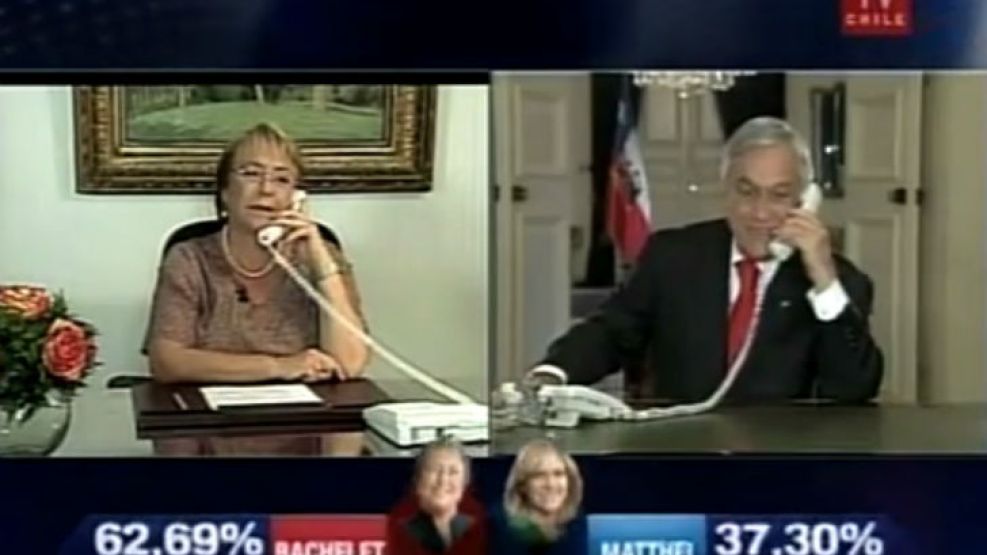 El cruce telefónico entre "los presidentes" de Chile.