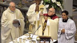 Homilia. El pontífice encabezó ayer una ceremonia en Roma.