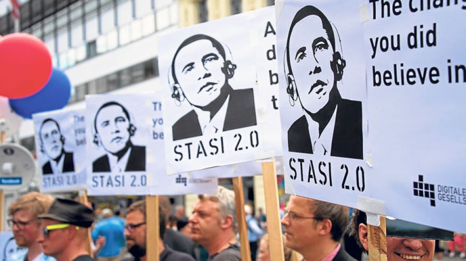 Rechazo. Obama recibe críticas por el espionaje de la NSA.