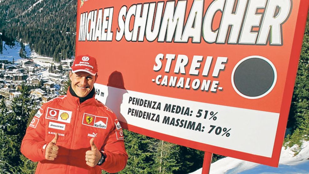 Fanático. Schumacher es amante de los deportes extremos, y el esquí era parte de su rutina.