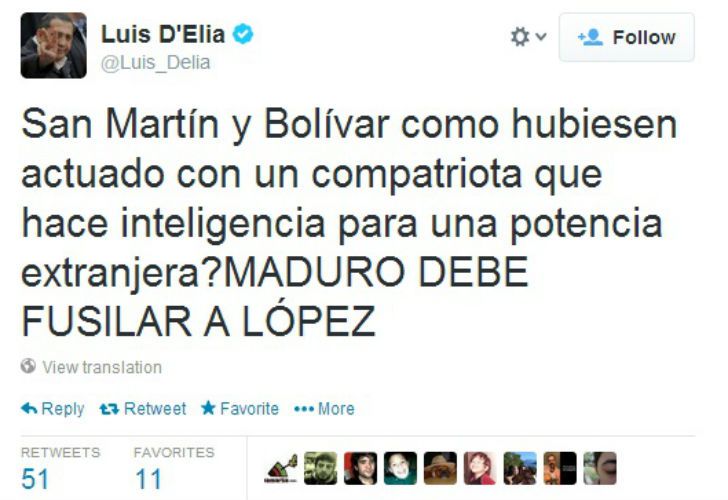 El piquetero no se arrepintió y citó a San Martín para pedir de nuevo el fusilamiento de López. 