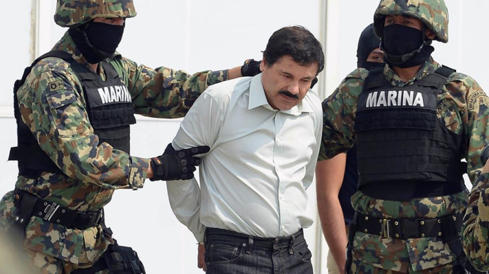 El último en caer. El Chapo Guzmán, líder del cartel de Sinaloa, atrapado por la Marina mexicana.