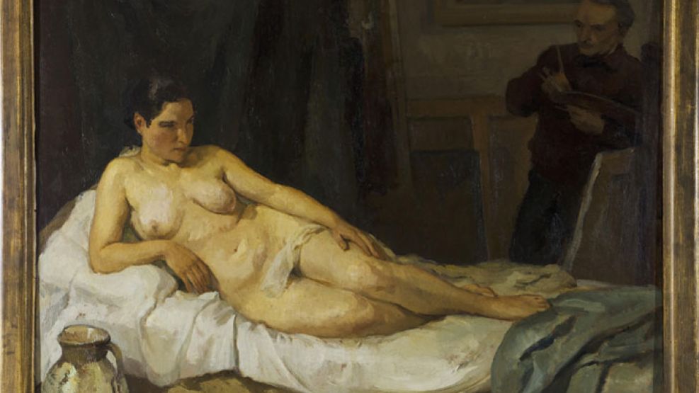 Obras en exhibicion. Ana Weiss de Rossi (1892-1953), En el estudio.