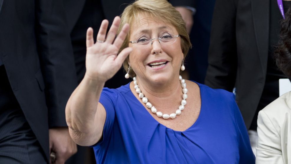 La asunción de Michelle Bachelet.