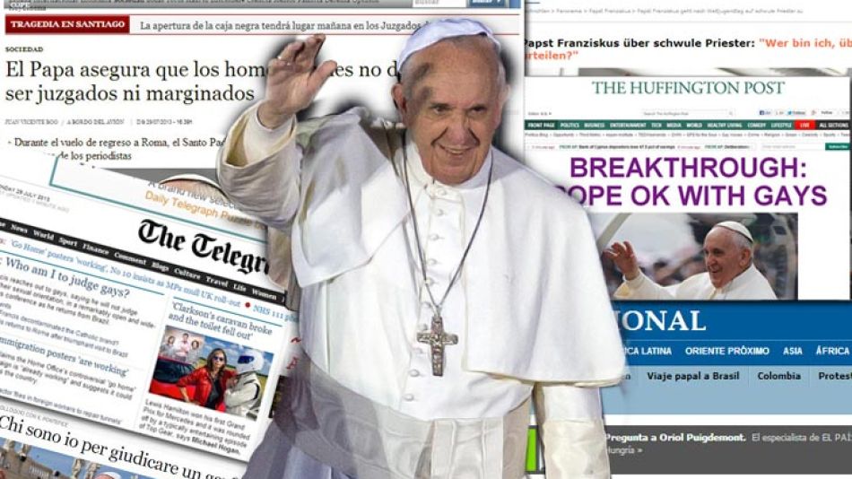 Desde la fumata blanca, Bergoglio se convirtió en una figura de gran interés para los medios del mundo.