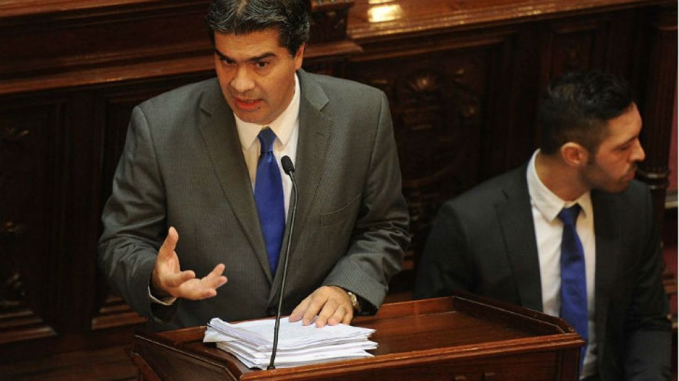 El jefe de Gabinete, Jorge Capitanich, dio su primer informe de gestión en el Senado.