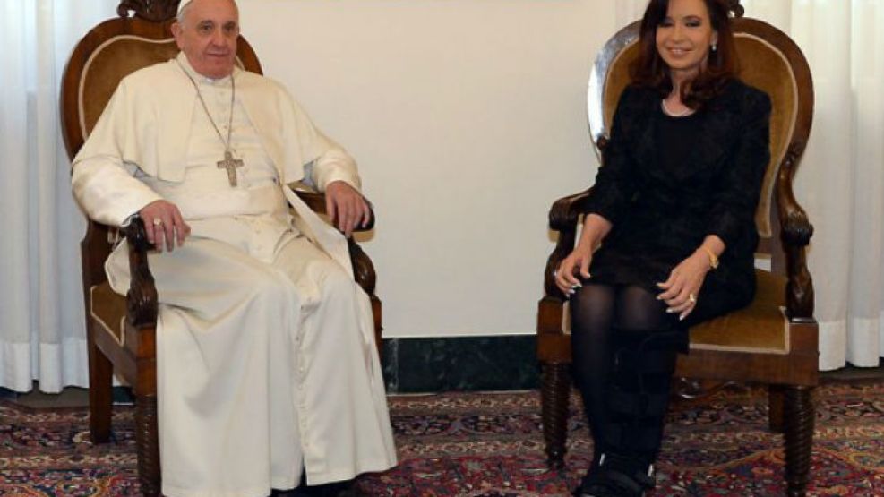 Cristina se reunió con el Papa