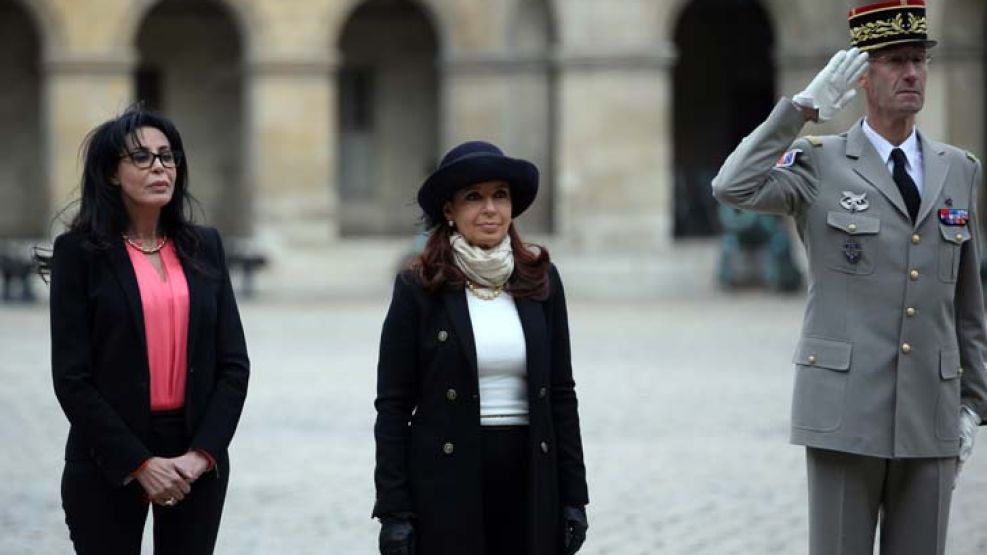 La presidenta Cristina Fernández de Kirchner participó de un homenaje a Napoleón Bonaparte.