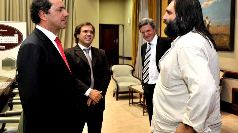 Scioli y Baradel | FOTO: Télam