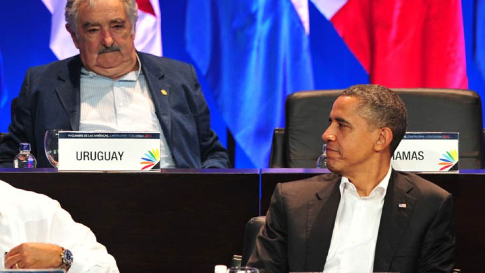 Pepe Mujica junto a Barack Obama
