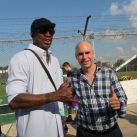Horacio Rodriguez Larreta acompañó una clínica de básquet que dieron las Leyendas de la NBA, encabezados por Dennis Rodman.