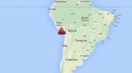 A 202 KM al sur de Perú se desató el sismo que sacudió al norte chileno y puso en alerta de tsunami a toda la costa del Pacífico latinoamericana.