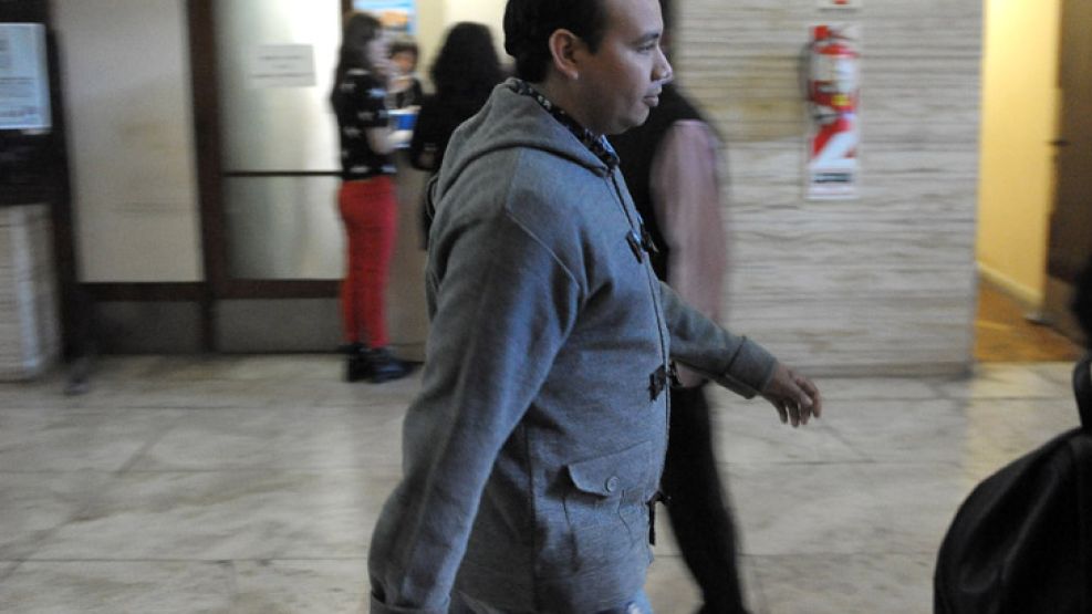 Marcos Córdoba, el maquinista de la tragedia de Once, en los tribunales de Comodoro Py.