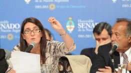 Los legisladores de la oposición pudieron conocer la voz de Cecilia Rodríguez.
