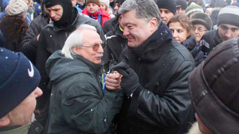 Campaña. El popular empresario apoyó las protestas de Kiev.