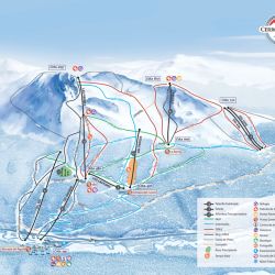 Mapa pista Cerro Castor