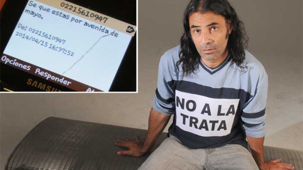 Mensajes. Le enviaron datos precisos de su familia y lo siguieron.