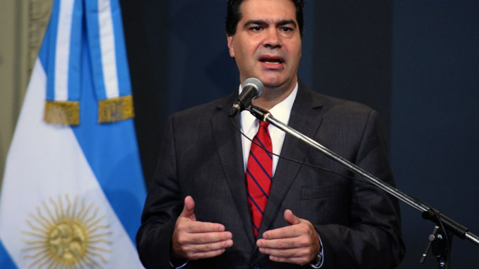 Jorge Capitanich, jefe de Gabinete. 