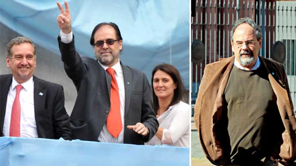 Estilos. El ex secretario es militante peronista. Grosman (saliendo de la Casa Rosada) proviene de la izquierda y el under de los ‘80.